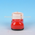 Promotional christmas tealight holder with boot shape